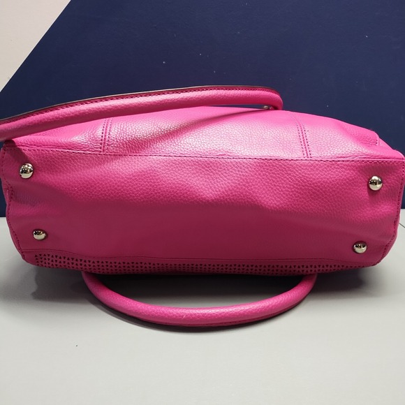 Vintage Tignanello Shoulder Bag‎ Women's Pink Solid Pebbled Lined Double Handle - Picture 15 of 16
